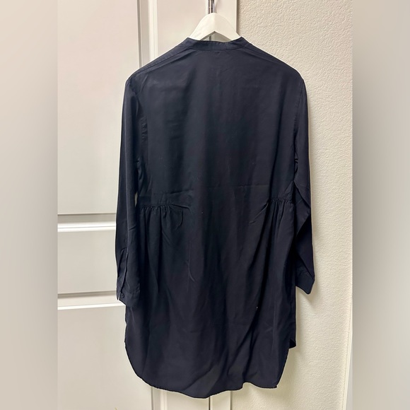 NWT French Connection Navy Blue Women's Long Shirt Size 0 - Picture 2 of 4